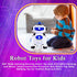 Toysery Walking Robot Toys for Kids, 360° Spinning Dancing Robot with LED Lights and Music, Interactive Electronic Toy