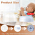 Foycow 2-Pack Baby Bottle Caps Replacements - Dome Caps Collar Accessories Compatible with Natural Bottles - Baby