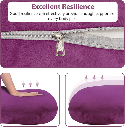 BATTOP Pregnancy Pillows for Sleeping,Maternity Body Pillow with Washable Cover,New Mom Gifts for Women,Support