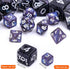 10 Sets Random Assortment Polyhedral RPG Mini Dice (70pcs), 10mm Mini DND Magic Dice Set for RPG