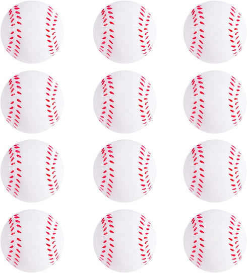 Super Z Outlet Mini Foam Sports Balls for Kids Adults, Mini Baseball Football Basketball Soccer Stress Toy, Pack of 12