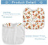 IHCVHQX 1 Pack Baby Feeding Bibs for Boys Girls Pizza Slices Mushrooms Button Newborn Infant Bibs Teething Bib