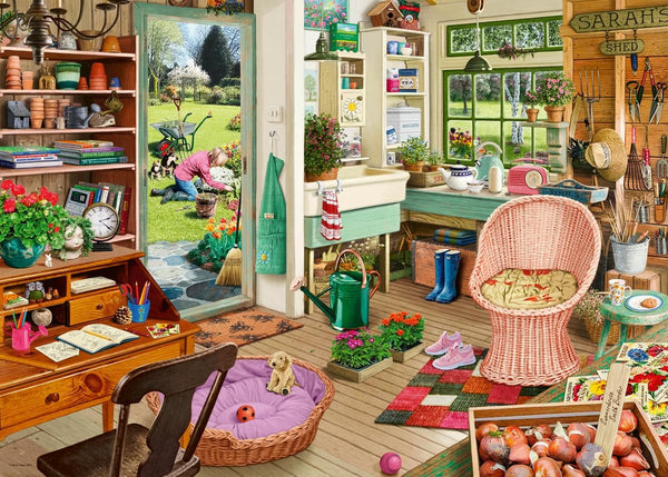 Ravensburger My Haven No.8: The Garden Shed 1000-Piece Jigsaw Puzzle - Handcrafted in Germany