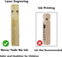 Wooden Train Whistle (2 Pack), 4 Tone Educational Toy Gift with Blast Chart for Kids