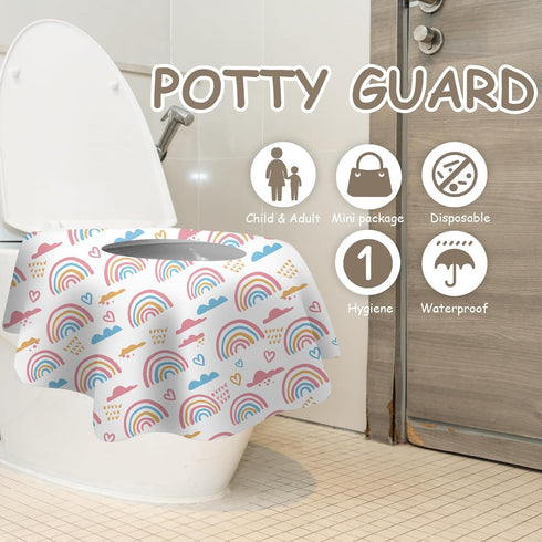 ZHOMA 20 Pack Toilet Seat Covers Disposable for Bathroom, Extra Large XL Size Waterproof Covers for Toddler Potty