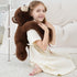 24 Inch 4 Cozy Weighted Bear Stuffed Animal Brown Bear Plush Toy Pound Soft Fur Long Arms Hugging Toy Gift for Kids
