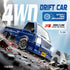 Cayrzeth 1/24 2.4GHz 20KM/H 4WD RC Drift Car, Remote Control Car, High Speed RC Truck,Drifting TiresTwo Batteries