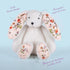 12 inches ArtCreativity Blossom Bunny Plush for Kids - - White Plush Stuffed Bunny Rabbit with Floral Blossom Print