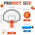 Liliful 4 Pack Indoor Trash Can Basketball Set, Clip on Hoop with Backboard and Inflatable Balls