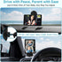 pemacom 2-Kids: 7 Inch 1080P Baby Car Camera for IPS Display with Dual Carseat Cameras, Split Screen, Night Vision, HD