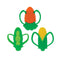 Nuby 2 Handle Silicone Fruit and Veggie Teether - 3+ Months, Assorted,