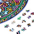 Bgraamiens 1000 Pieces Round Puzzle - Mandala Blossom Color Challenge Jigsaw Puzzles for Adults and Kids