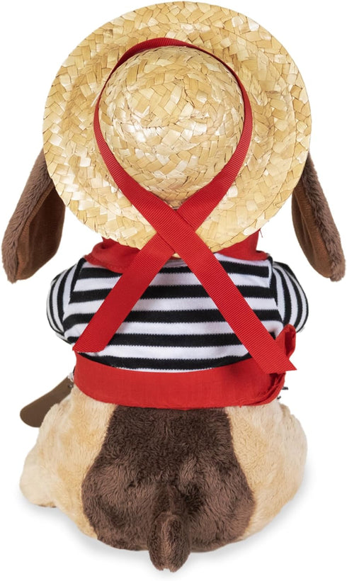 2 12 inches Singing Toy Puppy - Gondolomio | Animated Plush Italian Dog Sings Songs "O Sole Mio" and Elvis Hit "It's