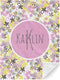 CADE Baby Girl Blanket Personalized Name Baby Swaddle Blanket Newborn Custom Baby Blanket