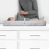 Grey Wavy Plush Changing Pad Cover by Delta Children