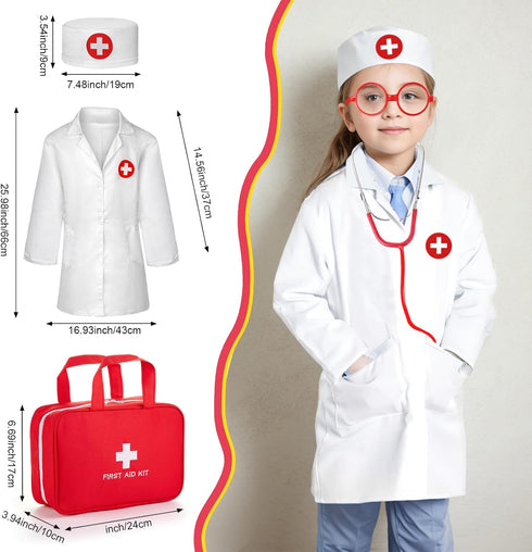 XZZO 36 Playset 3-5 Set Doctor Kit for Kids, Pcs Pretend Doctor kit for Toddlers with Medical Bag & Real Stethoscope