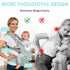 JWPEHOE 6 in1 745 lbs Baby Carrier Newborn to Toddler, Ergonomic M Position Baby Carrier with Hip Seat, Adjustable