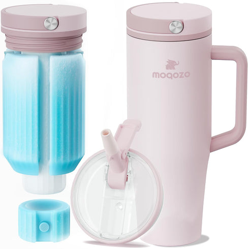 MOQOZO Reuseable Breastmilk Storage Bottle, Portable Breast Milk Cooler for Outdoor Travel TSA