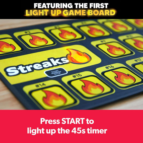 Buffalo Games - Streaks - Adult Party Game - New Game Night Classic - Electronic Light Up Board for Ages 17 and Up