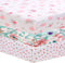 Generic 3 Pack Toddler Fitted Crib Sheets, Soft Floral Baby Sheets for Standard