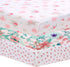 Generic 3 Pack Toddler Fitted Crib Sheets, Soft Floral Baby Sheets for Standard