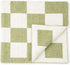L+L USA Checkered Baby Blanket 28"x40" - DreamSoft Knit Throw for Crib,