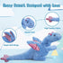5Lbs 35.4", Weighted Stuffed Animal Heavy Soft Dragon Plush Toy, Blue Weighted Dragon Stuffed Animal for Kids