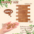 200 Pcs Miniature Dollhouse Flooring Mini Wooden Dollhouse Floor Boards 1 12 Scale Dollhouse Accessories Geometric Bamboo Doll House Furniture Wood Floor Board for Model Decor (Pale Brown)