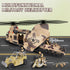 Set Playset, deAO Military Helicopter Toys Army Men Army Toys with Soldier Action Figures, Combat Truck, Motorcycle