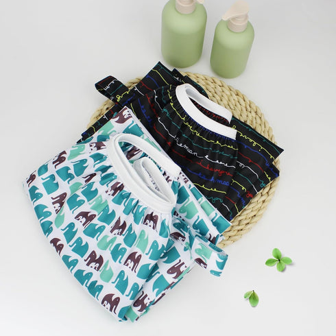 2 Pack(B003M) Mama Koala Pail Liner for Cloth Diapers, Reusable and Washable Waterproof Pail Liner with Strap