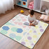 GuoChe 50'' 50'' Food Freshness Shapes Abstract Pattern Large Non-Slip Baby Activity Play Mat for Floor One-Piecing