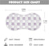 decor gift 4 Pack 22x11in Cotton Burp Cloths Muslin Good Absorbent? Purple Check Pattern washcloths for Unisex Babies
