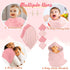 6 32"x 32" 12"x 12" Preboun Pcs Muslin Hooded Baby Towels and Washcloths Cotton Newborn Bath Towel Anti-Shrink Infant