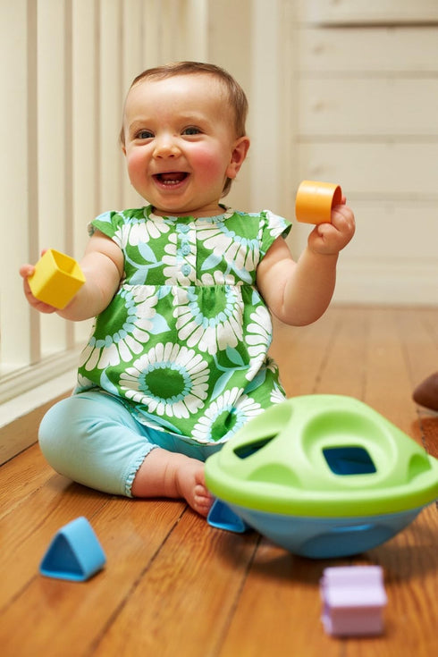Green/Blue Green Toys Shape Sorter for 6 months +
