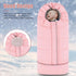 Yoofoss Stroller Cover for Winter, Toddler Stroller Footmuff Universal for Most Stroller, Water Resistant Warm Coral