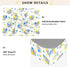 miaozhen 1 Pack 52x28 Cotton Crib Sheets for Baby Boys Girls Soft Stretchy Cartoon Elephants Blue and Yellow Toddler