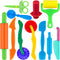 Dough Play Tools 11 PCS Basic Dough Accessories Starter Set for Kids