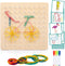 Wooden Geoboard with Rubber Bands, Educational Toy for Spatial Reasoning and Fine Motor Skills for Kids 3 Years+