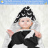 Ultra Soft Bat Baby Hooded Towel, Absorbent Cotton Baby Bath Towel for Newborn Toddler Boys Girls, 30 x 30 Inch