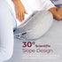 Momcozy Memory Foam Portable Pregnancy Pillow W Shaped Maternity Great Support for Side Sleepers, Adjustable Travel