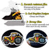 QTL Truck Stickers for Kids, Boys Tractor Stickers for Water Bottles, Easter Basket Stuffers, 50Pcs