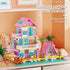 8+, Set 791pcs MindBox Girl Beach House Building Blocks Toys for Girls Age Seaside Villa Friends Building with Light