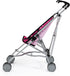 18 inch 3+ Bayer Buggy Umbrella Doll Stroller - Hot Pink & White Polka Dots, Foldable Toy Stroller for Dolls, Ages
