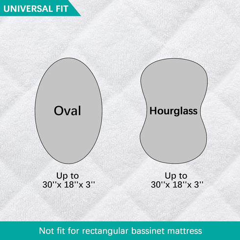 Bassinet Mattress Protector, Ultra Soft Waterproof and Breathable, Universal Fit for Halo Bassinest Swivel and