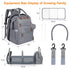 Shengmeister Backpack Baby Diaper Bag, with Changing Table, Unisex Baby Bag, with Diaper Pad, USB Charging Port
