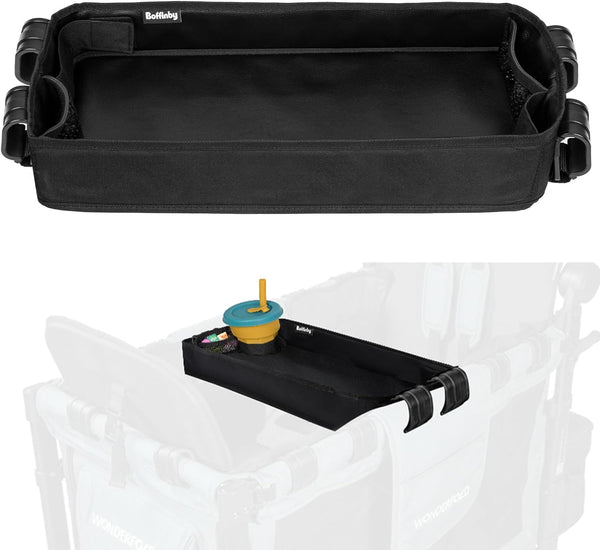 Double Sided Stroller Tray - Fits for Wonderfold Wagon, Kids Snacks & Activities, Easy to Use and Clean