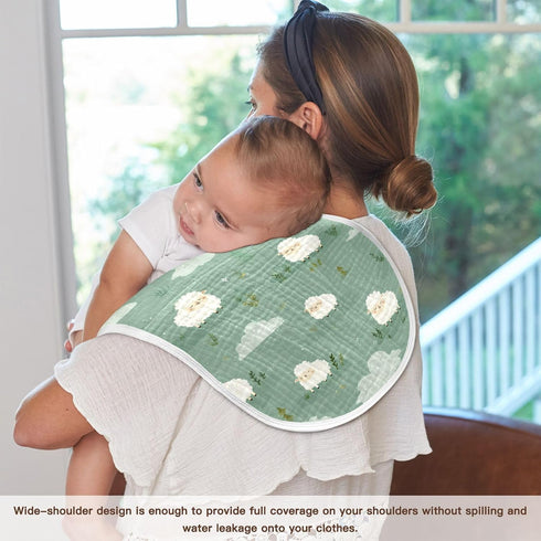 decor gift 22x11in Cotton Soft Burp Cloths Easy Care Lambs Cloud Island Off White wash Cloth for Babies Girls and Boys