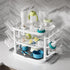 GREENDADI Rack,3-Tier Countertop 360 Baby Bottle Drying Large Capacity Organizer with Ventilation, Removable Drip Tray