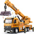 TAKGUD Crane Toy for Boys, 13.5" Large Crane Truck with Lights and Sounds,