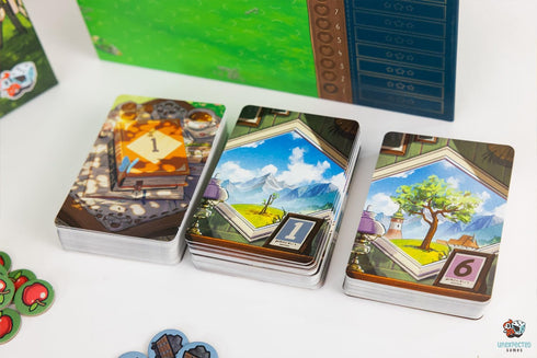 Cozy 8+, 1-6 30 Asmodee Stickerville Board Game - Narrative Strategy Game of Village Building & Storytelling